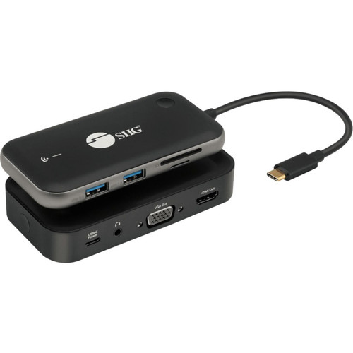 SIIG Wireless USB-C Video Hub Extender (1 Transmitter + 1 Receiver) - 1 Input Device - 2 Output Device - 32.81 ft (10000 mm) Range - 3 (Fleet Network)