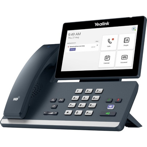 Yealink MP58-WH IP Phone - Corded/Cordless - Corded - Desktop - Classic Gray - VoIP - 2 x Network (RJ-45) - PoE Ports (Fleet Network)