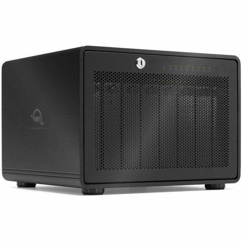 OWC ThunderBay 8 Drive Enclosure SATA/600 - Thunderbolt 3 Host Interface Desktop - Black - Hot Swappable Bays - 8 x HDD Supported - 8 (Fleet Network)