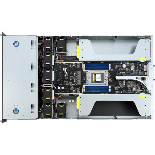 Asus ESC4000A-E10-WOCPU044Z ESC4000A-E10 Barebone System - 2U Rack-mountable Server Chassis with Socket SP3 - 2TB DDR4-3200 Support - 8 Expansion Bays