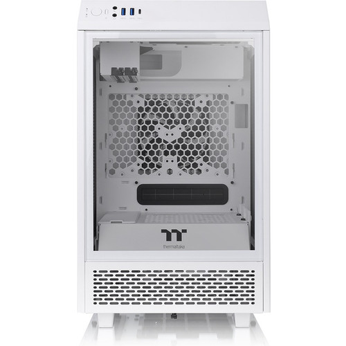 Thermaltake The Tower 100 Snow Mini Chassis - Mini-tower - Snow - SPCC, Tempered Glass - 4 x Bay - 0 - Mini ITX Motherboard Supported (Fleet Network)