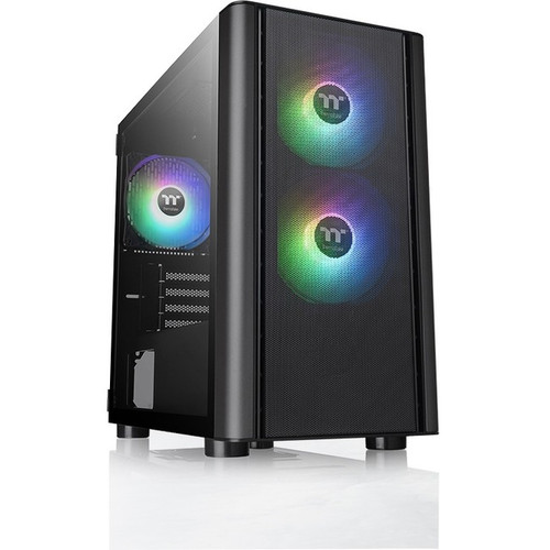 Thermaltake V150 Tempered Glass ARGB Breeze Micro Chassis - Mid-tower - Black - SPCC, Tempered Glass - 2 x Bay - 0 - Micro ATX, Mini - (Fleet Network)