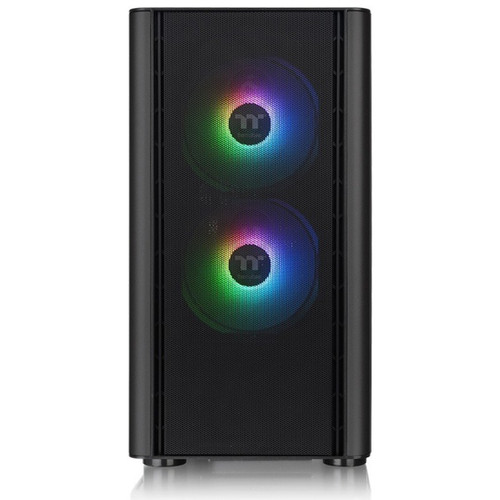 Thermaltake V150 Tempered Glass ARGB Breeze Micro Chassis - Mid-tower - Black - SPCC, Tempered Glass - 2 x Bay - 0 - Micro ATX, Mini - (Fleet Network)