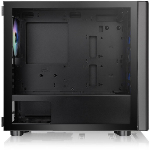 Thermaltake V150 Tempered Glass ARGB Breeze Micro Chassis - Mid-tower - Black - SPCC, Tempered Glass - 2 x Bay - 0 - Micro ATX, Mini - (Fleet Network)