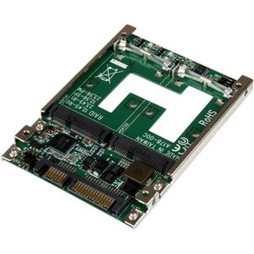 StarTechcom_Dual_mSATA_SSD_to_25_SATA_RAID_Adapter_Converter_-_2_x_SSD_Supported_-_Serial_ATA600_Controller_-_RAID_Supported_0_1_25SAT22MSAT