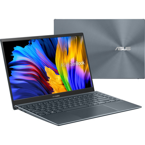 Asus ZenBook 14 UM425 UM425QA-ES51 14" (355.60 mm) Rugged Notebook - Full HD - AMD Ryzen 5 5600H - 8 GB - 512 GB SSD - Pine Gray - AMD (Fleet Network)