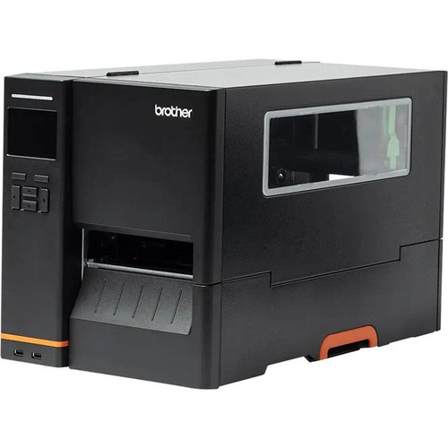 Brother TJ-4420TN Industrial Direct Thermal/Thermal Transfer Printer - Monochrome - Label Print - USB - Serial - Black - Display - ft (Fleet Network)
