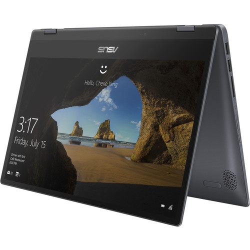 Asus TP412FA-C3MS1E-CA VivoBook Flip 14 2-in-1 Notebook - 14" Touchscreen - Intel Core i3-10110U - 4GB RAM - 128GB SSD - Windows 10 Pro - Star Gray