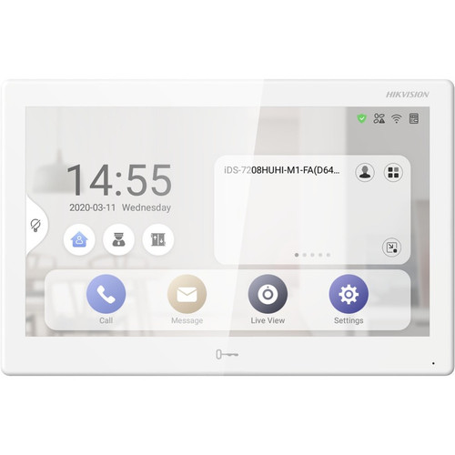 Hikvision Video Intercom Network Indoor Station - 10.1" (256.54 mm) Touchscreen IPS - Indoor (Fleet Network)