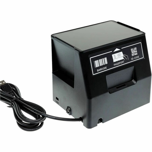 Opticon PR-11 2D CMOS Imager Passport Scanner - Cable Connectivity - 1D, 2D - LED - CMOS, Imager - USB - Black - Passport, Airport (Fleet Network)