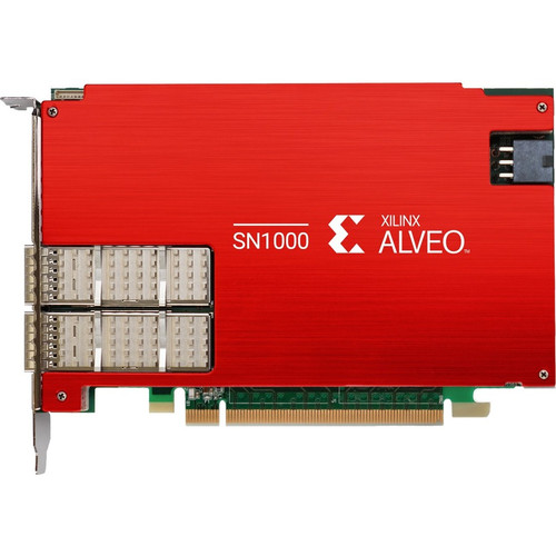 Xilinx Alveo SN1000 100Gigabit Ethernet Card - PCI Express 3.0 x16 - 2 Port(s) - Optical Fiber - 100GBase-X - Plug-in Card (A-SN1022-P4E-PQ)