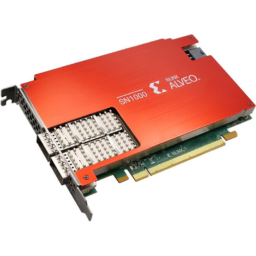 Xilinx Alveo SN1000 100Gigabit Ethernet Card - PCI Express 3.0 x16 - 2 Port(s) - Optical Fiber - 100GBase-X - Plug-in Card (A-SN1022-P4E-PQ)