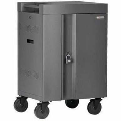 Bretford CUBE Cart Mini - Pre-Wired TVCM24USBC - 4 Casters - 5" (127 mm) Caster Size - Steel - 24" (609.60 mm) Width x 21" (533.40 mm) (Fleet Network)