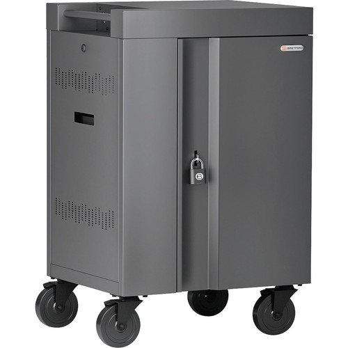 Bretford CUBE Cart Mini - Pre-Wired TVCM24USBC - 4 Casters - 5" (127 mm) Caster Size - Steel - 24" (609.60 mm) Width x 21" (533.40 mm) (Fleet Network)