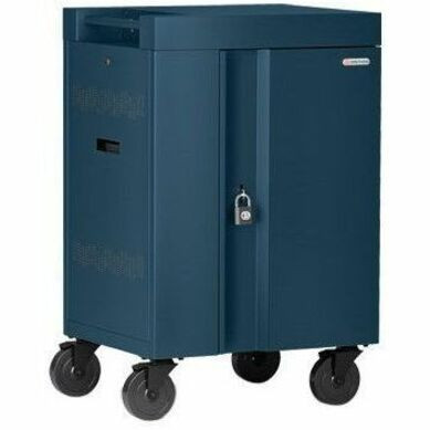 Bretford CUBE Cart Mini - Pre-Wired TVCM24USBC - 4 Casters - 5" (127 mm) Caster Size - Steel - 24" (609.60 mm) Width x 21" (533.40 mm) (Fleet Network)