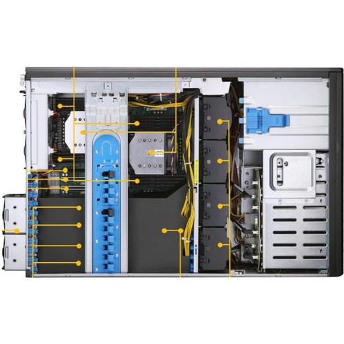 Supermicro SuperServer 740GP-TNRT Server Barebone System - 4U Rack-mountable - Socket LGA-4189 - 2 x Processor Support - Intel C621A - (SYS-740GP-TNRT)