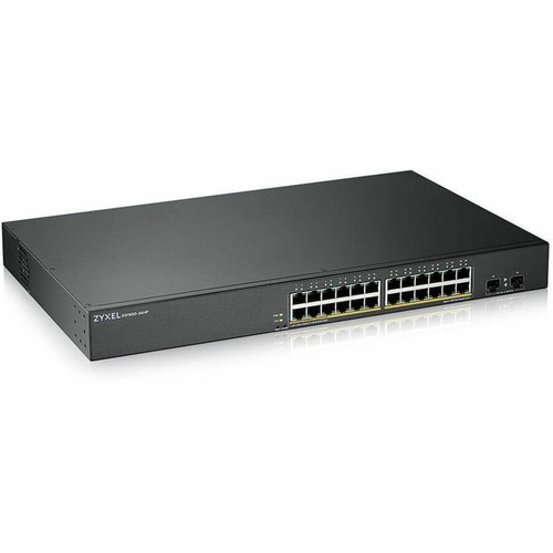 ZYXEL 24-port GbE Smart Managed PoE Switch with GbE Uplink - 24 Ports - Manageable - 2 Layer Supported - Modular - 2 SFP Slots - W - W (GS1900-24HPV2)