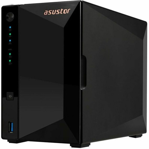 Asustor Drivestor 2 Pro Bay NAS Quad Core 1.4 GHz Port DDR4 Diskless Attached Network Storage ARMed RAM AS3302T