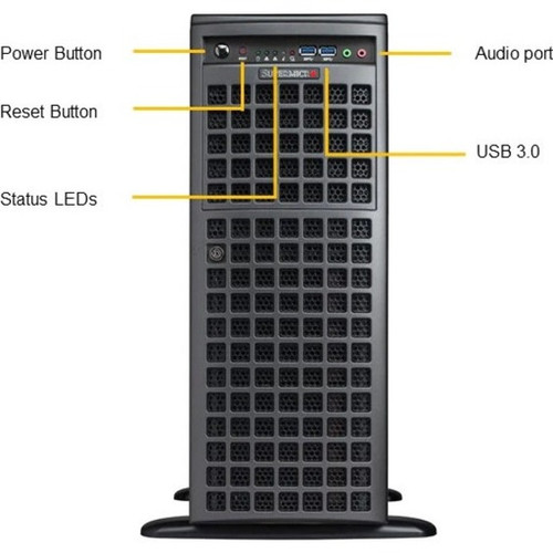 Supermicro SuperWorkstation Tower Barebone Single Processor Ready Intel C621A Compatible Platform LGA-4189 Support Server Socket System SYS-540A-TR