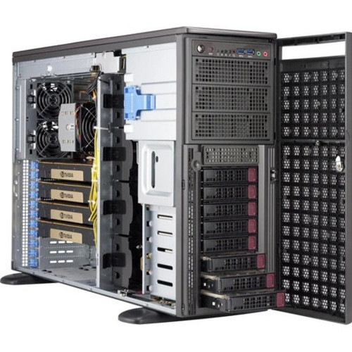 Supermicro SuperWorkstation Tower Barebone Single Processor Ready Intel C621A Compatible Platform LGA-4189 Support Server Socket System SYS-540A-TR