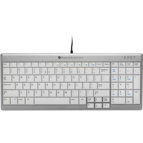 Bakker Elkhuizen UltraBoard 960 Keyboard - Cable Connectivity - USB Interface - English (US), English (Europe) - Notebook, Workstation (Fleet Network)