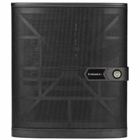Supermicro CSE-721TQ-350B Computer Case - Mini-tower - Black - 350 W - Mini ITX Motherboard Supported - 4 x Internal 3.5" Bay - 2 x - (Fleet Network)