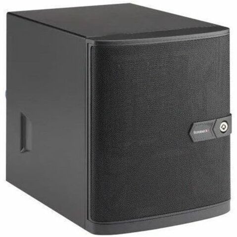 Supermicro CSE-721TQ-350B Computer Case - Mini-tower - Black - 350 W - Mini ITX Motherboard Supported - 4 x Internal 3.5" Bay - 2 x - (Fleet Network)