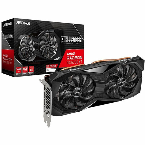 ASRock AMD Radeon RX 6700 XT Graphic Card - 12 GB GDDR6 - 7680 x 4320 - 2.32 GHz Core - 2.42 GHz Game Clock - 2.58 GHz Boost Clock - - (Fleet Network)