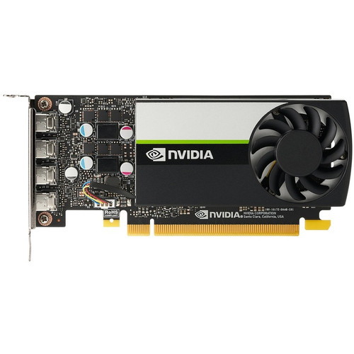 HP NVIDIA Quadro T1000 Graphic Card - 4 GB GDDR6 - 128 bit Bus Width - PCI Express 3.0 - 3 x Mini DisplayPort - Mini DisplayPort (Fleet Network)