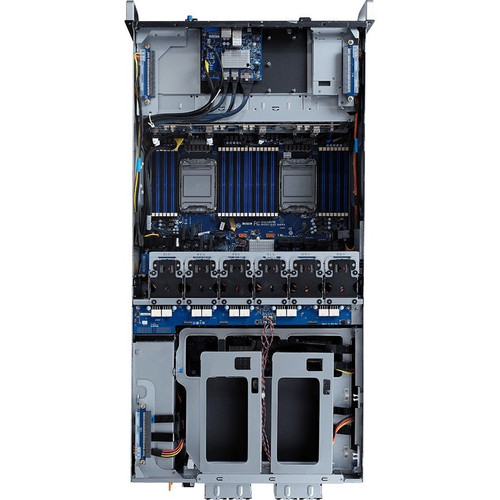 Gigabyte G492-HA0 4U Rackmount Server Barebone - Dual LGA-4189 - Intel C621A - 128GB DDR4 - 12Gb/s SAS - 10GbE