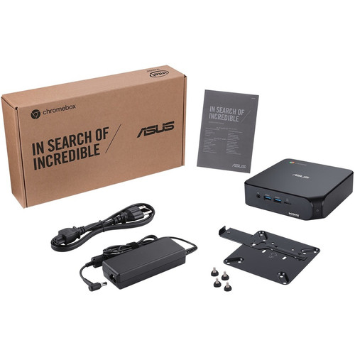 Asus Chromebox 4 CHROMEBOX4-G7068UN Chromebox - Intel Core i7 10th Gen i7-10510U - 16 GB - 256 GB M.2 SSD - Mini PC - Gun Metal - Chip (90MS0252-M00450)