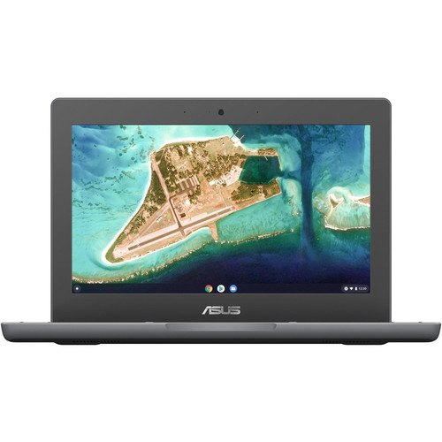 Asus Chromebook CR1 CR1100CKA-C1-CA 11.6" (294.64 mm) Chromebook - HD - Intel Celeron N4500 - 4 GB - 32 GB Flash Memory - Dark Gray - (Fleet Network)
