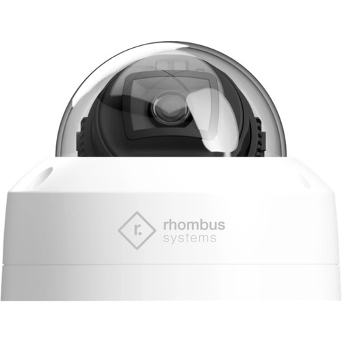 Rhombus R120 2 Megapixel Indoor/Outdoor Full HD Network Camera - Color - 1 - Dome - White  - 100 ft (30.48 m) Infrared Night Vision - (Fleet Network)
