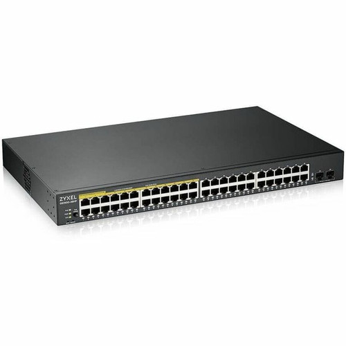 ZyXEL GS1900-48HPV2 48-Port Gigabit Smart Managed PoE+ Switch with 170W Budget - 2 SFP Uplinks - Layer 2