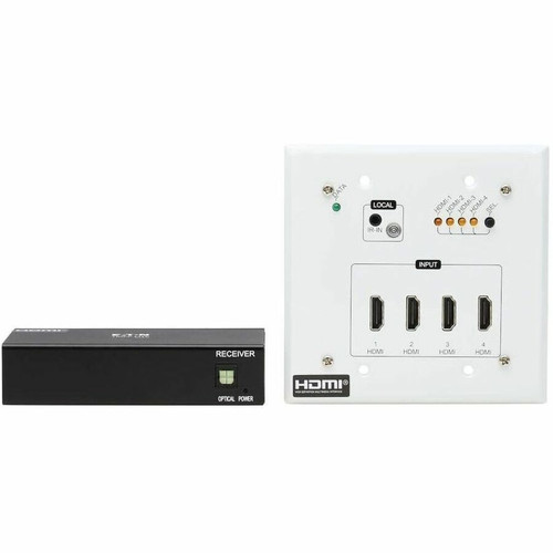 Tripp Lite series B127A-4X1-BH Video Extender Transmitter/Receiver - 4 Input Device - 1 Output Device - 230 ft (70104 mm) Range - 2 x (B127A-4X1-BH)