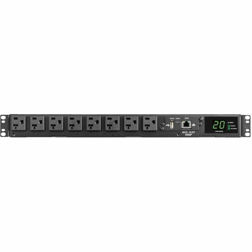 Tripp Lite by Eaton 16-Outlets PDU - Metered Auto Transfer Switch - NEMA 5-20P, NEMA L5-20P - 16 x NEMA 5-15/20R - 120 V AC - 1U - - (Fleet Network)