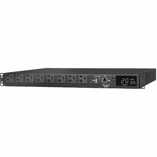 Tripp Lite by Eaton PDUMNH20AT1 Metered Auto Transfer Switch Rack PDU - 16 Outlets NEMA 5-15/20R - 120V AC - 2. 03 kW - 1U