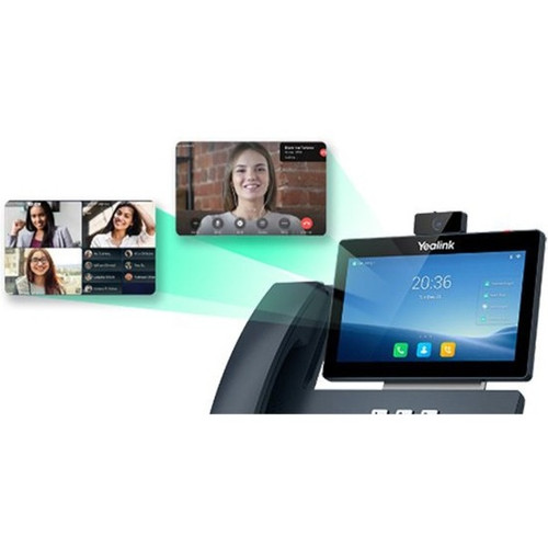 Yealink T58W PRO WITH CAMERA T58W Pro IP Phone with Camera - Corded/Cordless VoIP Phone with Wi-Fi - DECT - Bluetooth - 2x RJ-45 PoE Ports - Classic