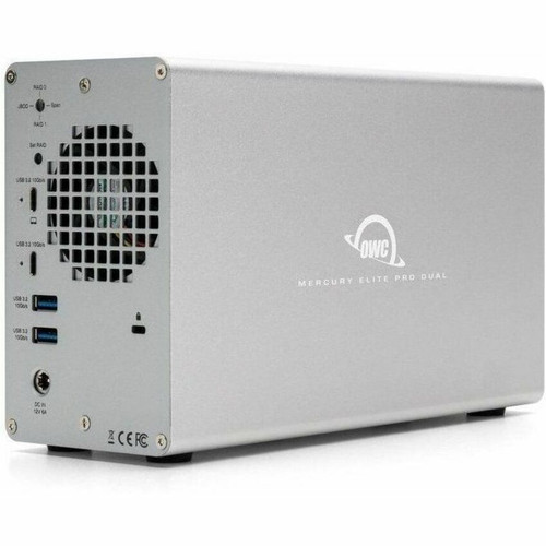 OWC Mercury Elite Pro Dual with 3-Port Hub External Storage Solution - 2 x HDD Supported - 2 x HDD Installed - 12 TB Installed HDD - - (Fleet Network)