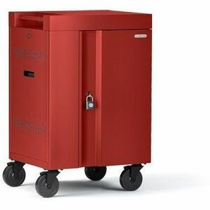 Bretford CUBE Cart Mini - Pre-Wired TVCM20USBC - 4 Casters - Red - For 20 Devices (Fleet Network)