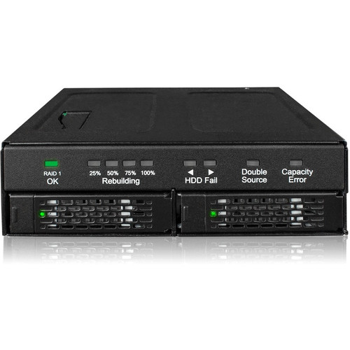 Icy Dock ToughArmor RAID MB902SPR-B DAS Storage System - 2 x HDD Supported - 0 x HDD Installed - 2 x SSD Supported - 0 x SSD Installed (Fleet Network)