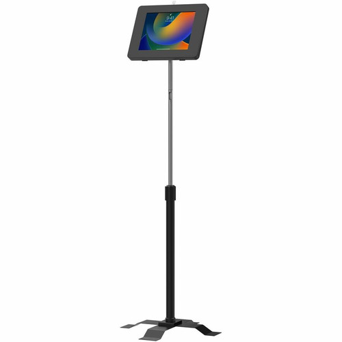 CTA Digital Compact Floor Stand with Universal Security Enclosure (Black) - Up to 10.2" (259.08 mm) Screen Support - 56.30" (1430.02 x (Fleet Network)
