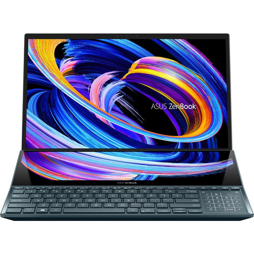 Asus UX582HS-XH99T-CA ZenBook Pro Duo 15 Dual-Screen Touchscreen 15. 6" 4K UHD OLED Notebook - Intel Core i9-11900H - 32GB RAM - 1TB SSD - NVIDIA