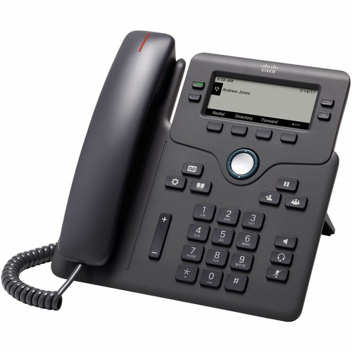 Cisco 6841 IP Phone - Refurbished - Corded - Corded - Wall Mountable - 4 x Total Line - VoIP - 2 x Network (RJ-45) (Fleet Network)