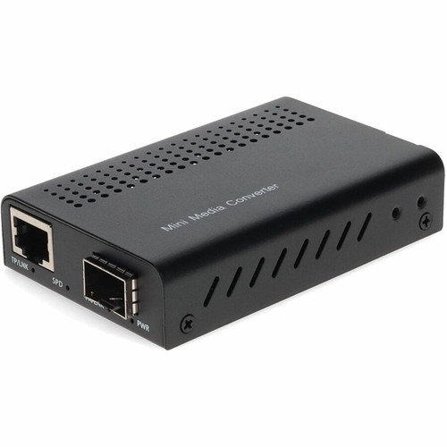 AddOn 100M/1G/2.5G/5G/10GBase-N(RJ-45) to Open SFP+ Port Media Converter - 1 x Network (RJ-45) - Multi-mode, Single-mode - 10 Gigabit (Fleet Network)