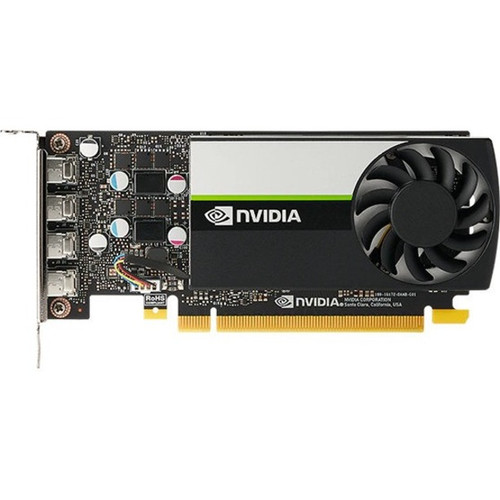 Lenovo NVIDIA T1000 Graphic Card - 4 GB GDDR6 - 7680 x 4320 - PCI Express 3.0 x16 - 4 x Mini DisplayPort - Mini DisplayPort (4X61E26088)