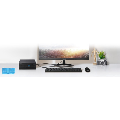 Asus PN41-SYSF541PAFL Mini PC - Intel Celeron N5100 Quad-Core - 4GB DDR4128GB SSD - Windows 10 Pro - 2. 5GbE - Wi-Fi 5 - Compact Black Desktop