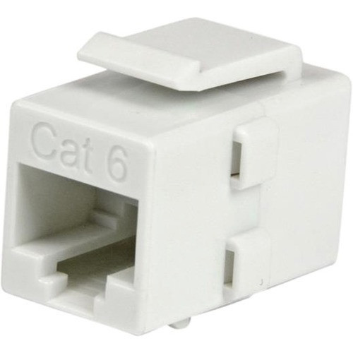 StarTechcom_White_Cat_6_RJ45_Keystone_Jack_Network_Coupler_-_FF_-_1_Pack_-_1_x_RJ-45_Female_Network_-_1_x_RJ-45_Female_Network_-_C6KEYCOUPLWH