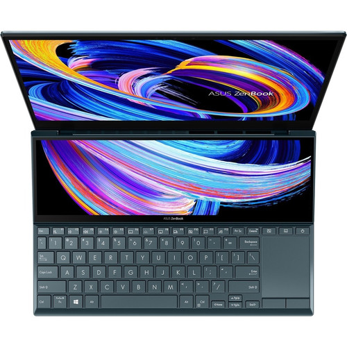 Asus UX482EA-DH79T-CA ZenBook Duo 14 Notebook - 14" FHD Dual Touchscreen - Intel Core i7-1165G7 - 16GB RAM - 512GB SSD - Windows 11 Home - Celestial
