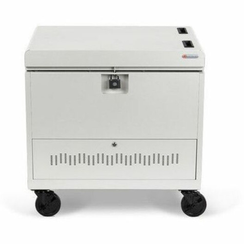 Bretford CUBE Transport Cart with Caddies - TVCT30CAD - 4 Casters - Steel - 34" Width x 23" Depth x 33" Height - Concrete - For 30 (Fleet Network)